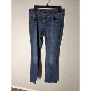 Rocawear Rhinestone Embellished Blue Jeans Size 7 Women's Juniors